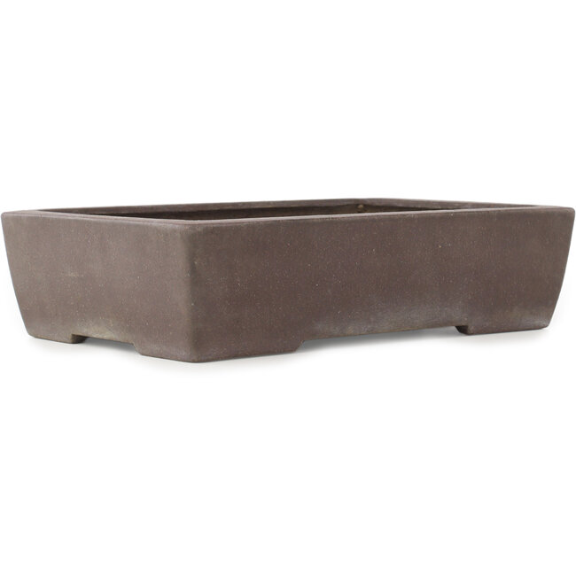 Maceta rectangular sin esmaltar para bonsái de Yamaaki - 318 x 215 x 80 mm