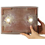 Maceta rectangular sin esmaltar para bonsái - 313 x 237 x 90 mm