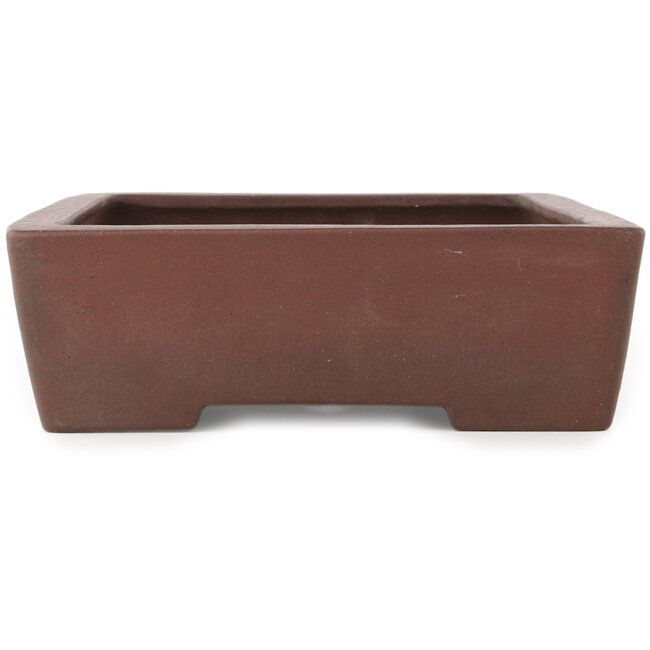 Pot à bonsaï rectangulaire non émaillé de Yamaaki - 378 x 260 x 75 mm