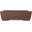 Maceta rectangular sin esmaltar para bonsái de Yamaaki - 390 x 300 x 112 mm