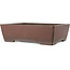 Rectangular unglazed bonsai pot by Yamaaki - 390 x 300 x 112 mm