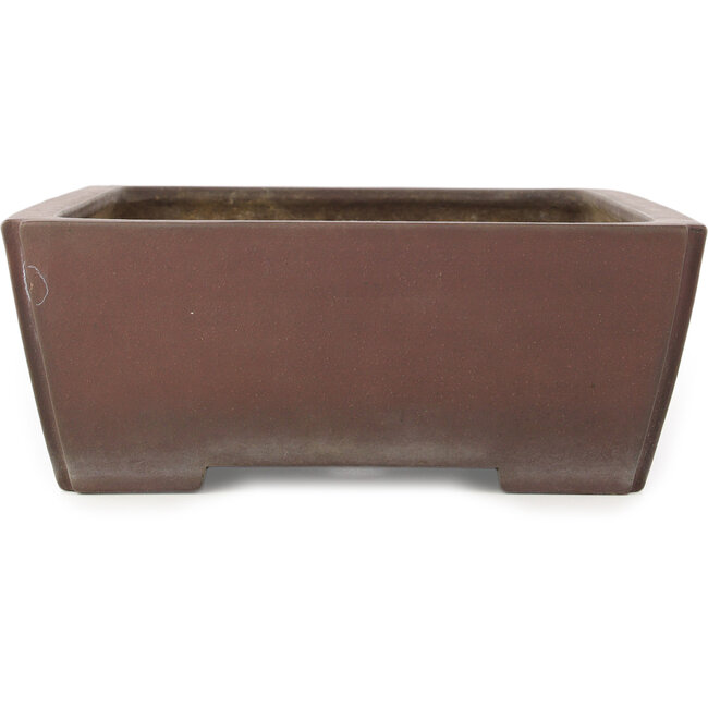 Maceta rectangular sin esmaltar para bonsái de Yamaaki - 390 x 300 x 112 mm