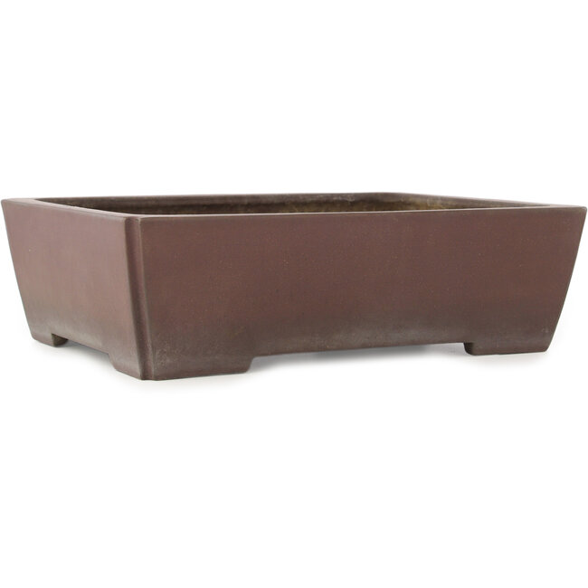 Vaso bonsai rettangolare non smaltato di Yamaaki - 390 x 300 x 112 mm