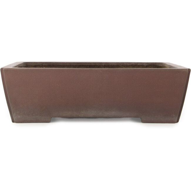 Rechteckiger unglasierter Bonsai-Topf von Yamaaki - 390 x 300 x 112 mm