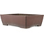 Rectangular unglazed bonsai pot by Yamaaki - 390 x 300 x 112 mm