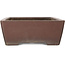 Rectangular unglazed bonsai pot by Yamaaki - 390 x 300 x 112 mm