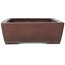 Rectangular unglazed bonsai pot by Yamaaki - 408 x 300 x 98 mm