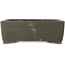 Maceta rectangular sin esmaltar para bonsái de Yamaaki - 347 x 250 x 115 mm