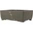 Rectangular unglazed bonsai pot by Yamaaki - 347 x 250 x 115 mm