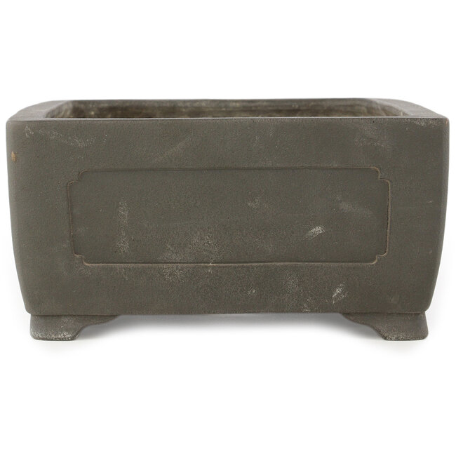 Rectangular unglazed bonsai pot by Yamaaki - 347 x 250 x 115 mm