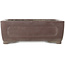 Maceta rectangular para bonsái sin esmaltar de Yamaaki - 350 x 275 x 117 mm