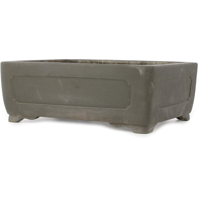 Maceta rectangular sin esmaltar para bonsái de Yamaaki - 347 x 250 x 115 mm
