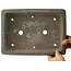 Maceta rectangular sin esmaltar para bonsái de Yamaaki - 347 x 250 x 115 mm