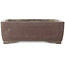 Rectangular unglazed bonsai pot by Yamaaki - 350 x 275 x 117 mm