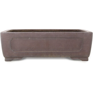  Yamaaki 412 mm rectangular unglazed bonsai pot by Yamaaki, Tokoname, Japan