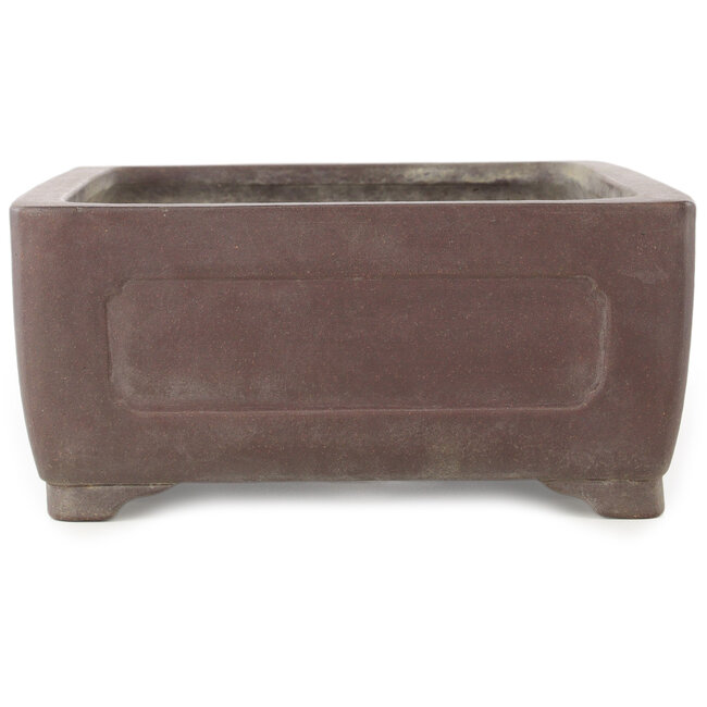 Pot à bonsaï rectangulaire non émaillé de Yamaaki - 350 x 275 x 117 mm