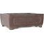 Rectangular unglazed bonsai pot by Yamaaki - 350 x 275 x 117 mm