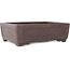Pot à bonsaï rectangulaire non émaillé de Yamaaki - 412 x 298 x 130 mm