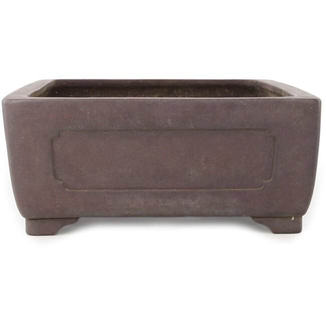 Pot à bonsaï rectangulaire non émaillé de Yamaaki - 412 x 298 x 130 mm
