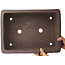 Maceta rectangular sin esmaltar para bonsái de Yamaaki - 412 x 298 x 130 mm
