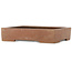 Rectangular unglazed bonsai pot by Keizan - 255 x 205 x 55 mm