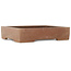 Maceta rectangular sin esmaltar para bonsái de Keizan - 255 x 205 x 55 mm