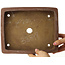 Maceta rectangular sin esmaltar para bonsái de Keizan - 255 x 205 x 55 mm