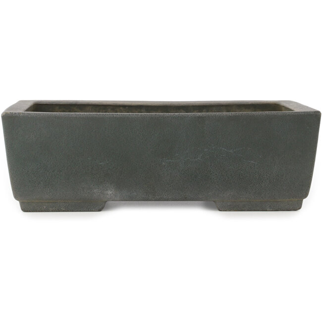 Rectangular unglazed bonsai pot by Yamaaki - 320 x 218 x 100 mm