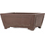 Rectangular unglazed bonsai pot by Yamaaki - 288 x 225 x 118 mm