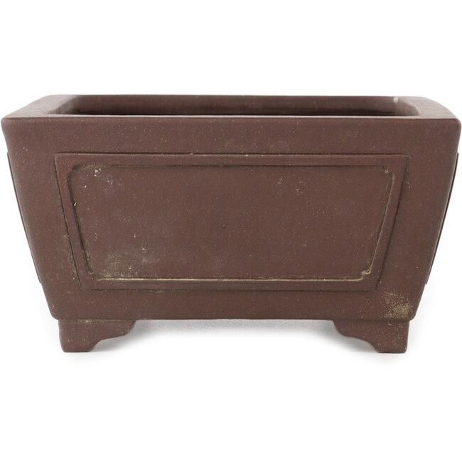 Pot à bonsaï rectangulaire non émaillé de Yamaaki - 288 x 225 x 118 mm