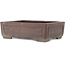 Rectangular unglazed bonsai pot by Yamaaki - 330 x 238 x 100 mm