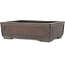 Rectangular unglazed bonsai pot by Yamaaki - 325 x 237 x 100 mm