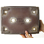 Pot à bonsaï rectangulaire non émaillé de Yamaaki - 330 x 238 x 100 mm