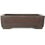 Maceta rectangular sin esmaltar para bonsái de Yamaaki - 325 x 237 x 100 mm