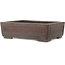 Rectangular unglazed bonsai pot by Yamaaki - 325 x 237 x 100 mm