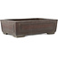 Rectangular unglazed bonsai pot by Yamaaki - 325 x 237 x 100 mm