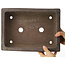 Maceta rectangular sin esmaltar para bonsái de Yamaaki - 325 x 237 x 100 mm