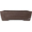 Rectangular unglazed bonsai pot by Yamaaki - 390 x 298 x 115 mm