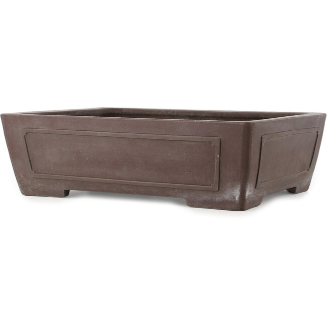 Pot à bonsaï rectangulaire non émaillé de Yamaaki - 390 x 298 x 115 mm