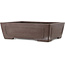 Rectangular unglazed bonsai pot by Yamaaki - 390 x 298 x 115 mm