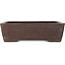 Rectangular unglazed bonsai pot by Yamaaki - 390 x 298 x 115 mm