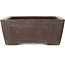 Rectangular unglazed bonsai pot by Yamaaki - 390 x 298 x 115 mm