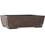 Rectangular unglazed bonsai pot by Yamaaki - 390 x 298 x 115 mm