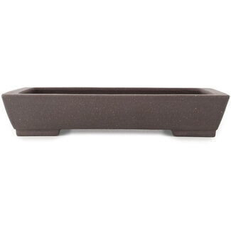  Yamaaki Maceta para bonsái rectangular sin esmaltar de 297 mm de Yamaaki, Tokoname, Japón