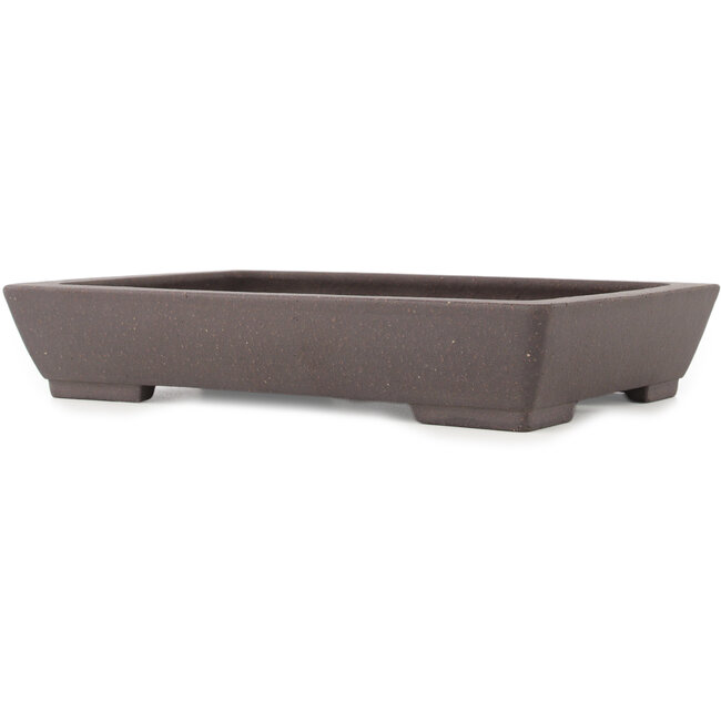 Maceta rectangular sin esmaltar para bonsái de Yamaaki - 297 x 210 x 55 mm