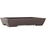 Rectangular unglazed bonsai pot by Yamaaki - 297 x 210 x 55 mm