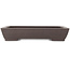 Maceta rectangular sin esmaltar para bonsái de Yamaaki - 297 x 210 x 55 mm