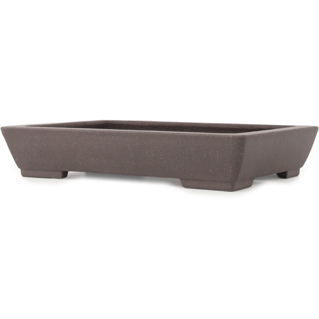Vaso bonsai rettangolare non smaltato di Yamaaki - 297 x 210 x 55 mm