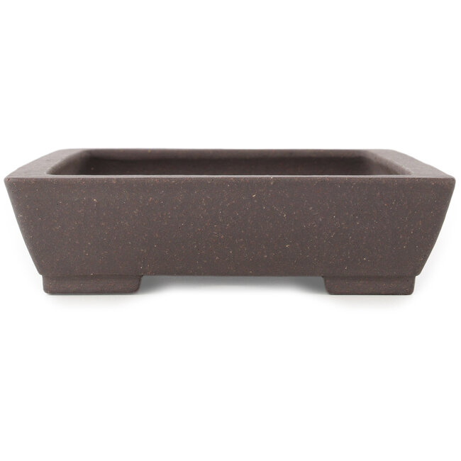 Maceta rectangular sin esmaltar para bonsái de Yamaaki - 297 x 210 x 55 mm