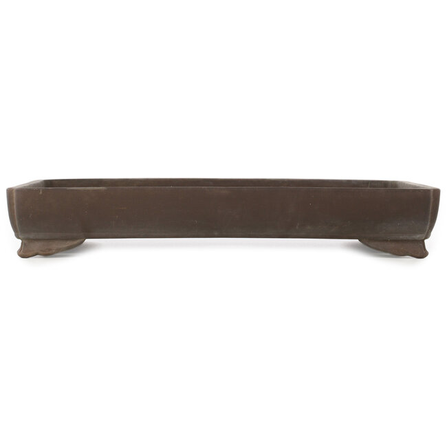 Maceta rectangular para bonsái sin esmaltar - 397 x 258 x 65 mm